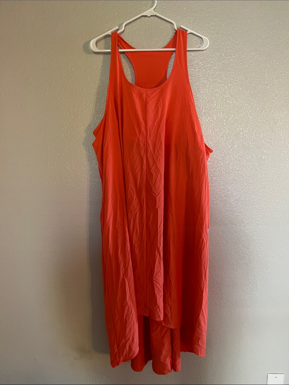 HALARA Coral High-Low Tank Dress with pockets